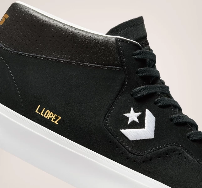 Converse CONS Louie Lopez Pro Mid Cut Erkek Low Top Gri Mor Kırmızı Pembe | 7816-GUVLJ