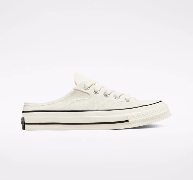 Converse Chuck 70 Mule Erkek Low Top Siyah Kırmızı | 6831-VRKIM