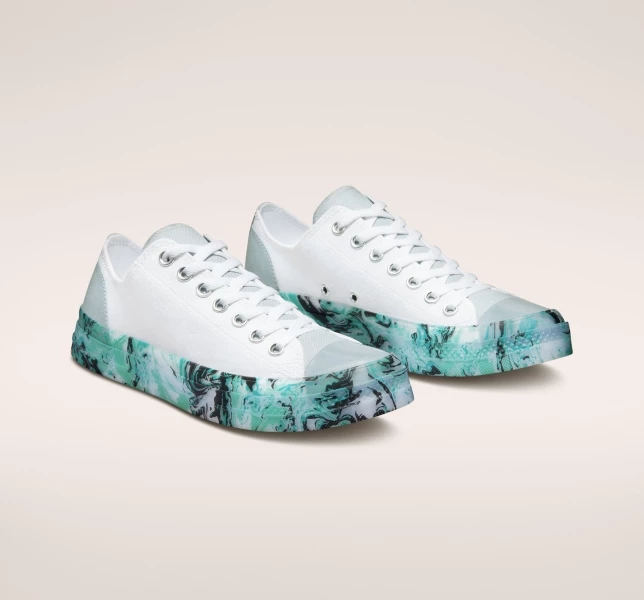 Converse Chuck Taylor All Star CX Marbled Erkek Low Top Beyaz Renkli Siyah | 7345-YWVNT