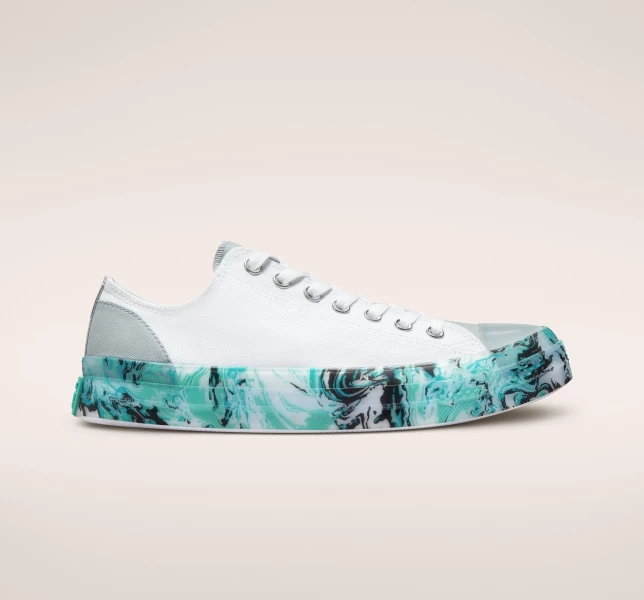 Converse Chuck Taylor All Star CX Marbled Erkek Low Top Beyaz Renkli Siyah | 7345-YWVNT