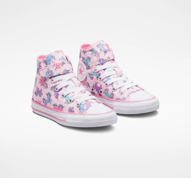 Converse Chuck Taylor All Star Easy-On Unicorns Çocuk High Top Pembe Pembe Mavi | 1067-XVIUL