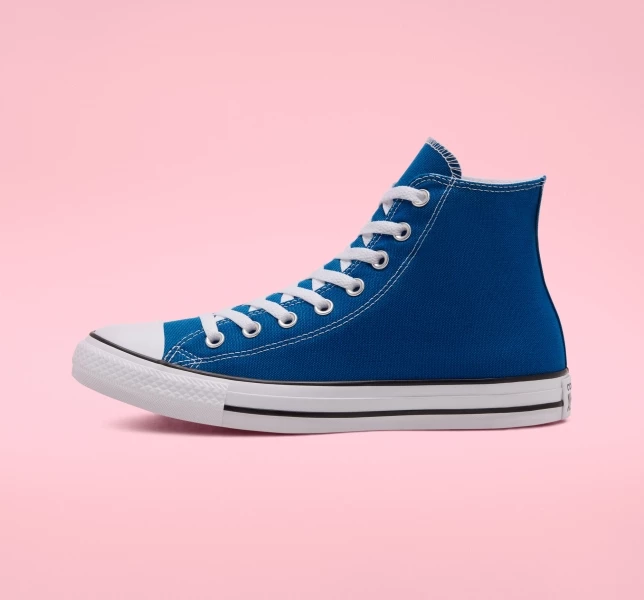 Converse Chuck Taylor All Star Seasonal Color Erkek High Top Beyaz Siyah Bej Rengi Beyaz | 1705-WQFES