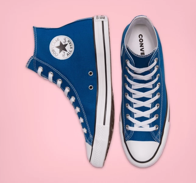 Converse Chuck Taylor All Star Seasonal Color Erkek High Top Beyaz Siyah Bej Rengi Beyaz | 1705-WQFES