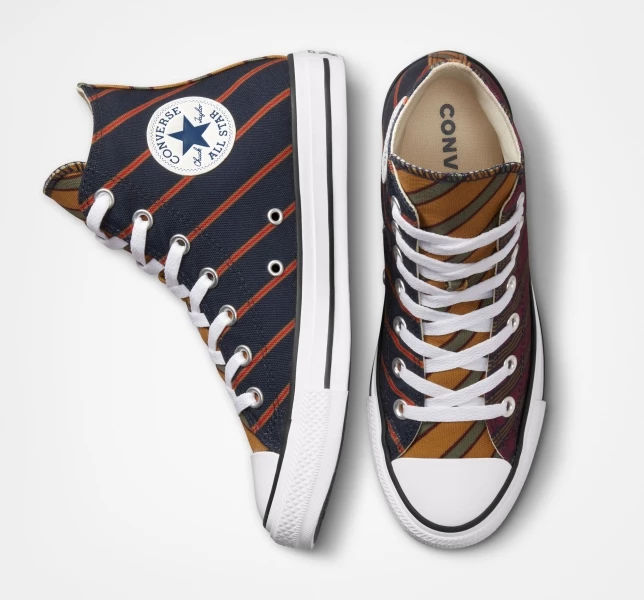 Converse Chuck Taylor All Star Twisted Classics Erkek High Top Siyah Beyaz | 3927-MWBAK