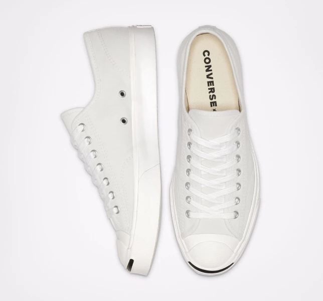 Converse Jack Purcell Kanvas Erkek Low Top Siyah Siyah Beyaz | 8247-RCVOS