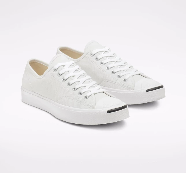 Converse Jack Purcell Kanvas Erkek Low Top Siyah Siyah Beyaz | 8247-RCVOS