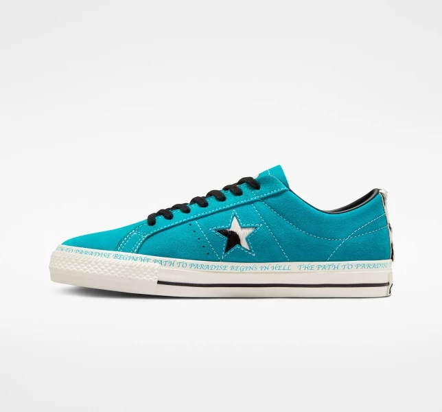 Converse One Star Pro Sean Pablo Erkek Low Top Haki Siyah | 6052-IKBQF