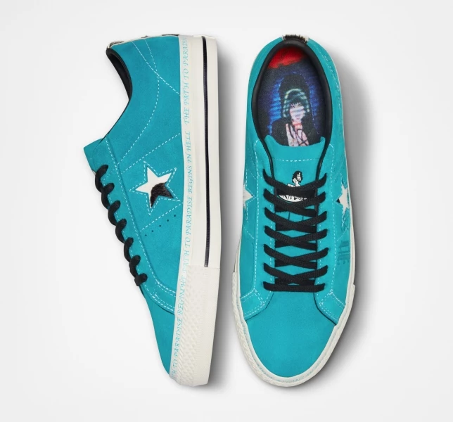 Converse One Star Pro Sean Pablo Erkek Low Top Haki Siyah | 6052-IKBQF