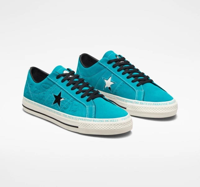 Converse One Star Pro Sean Pablo Erkek Low Top Haki Siyah | 6052-IKBQF