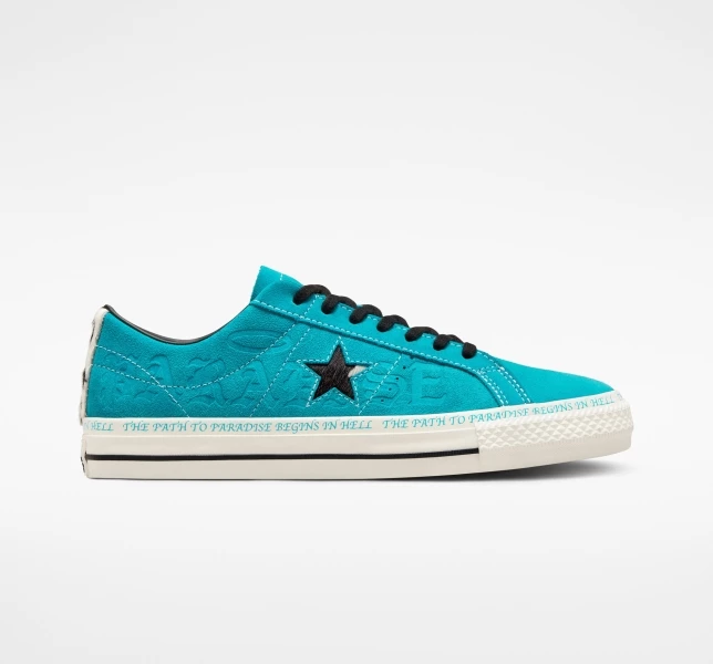 Converse One Star Pro Sean Pablo Erkek Low Top Haki Siyah | 6052-IKBQF