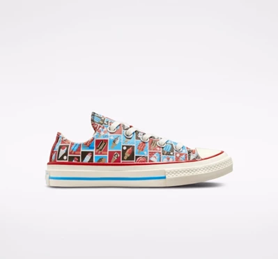 Converse Chuck 70 Frozen Treats Çocuk Low Top Kırmızı Mavi | 7134-PJWAH