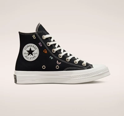 Converse Chuck 70 Mystic Symbols Kadın High Top Siyah Beyaz | 0524-AHDZS