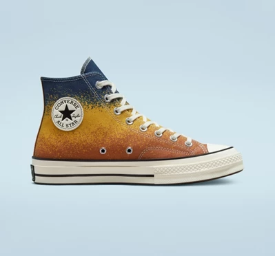 Converse Chuck 70 Scatter Dye Erkek High Top Beyaz Siyah | 8256-ZAGKV