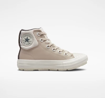 Converse Chuck Taylor All Star Berkshire Boot Counter Climate Çocuk High Top Açık Bej Rengi Gri | 8574-LVRIN