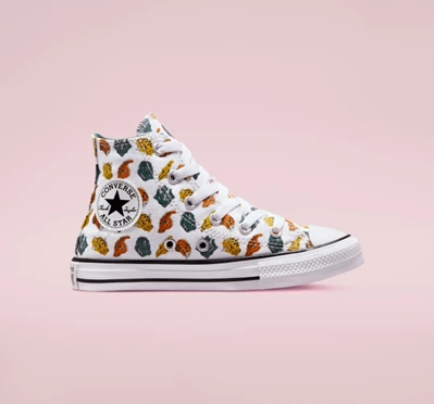 Converse Chuck Taylor All Star Dino Daze Çocuk High Top Beyaz Koyu Yeşil Siyah | 8397-UEGCX