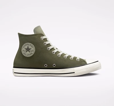 Converse Chuck Taylor All Star Earthy Süet Erkek High Top Beyaz | 1267-AGJZB