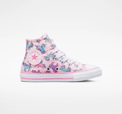 Converse Chuck Taylor All Star Easy-On Unicorns Çocuk High Top Pembe Pembe Mavi | 1067-XVIUL