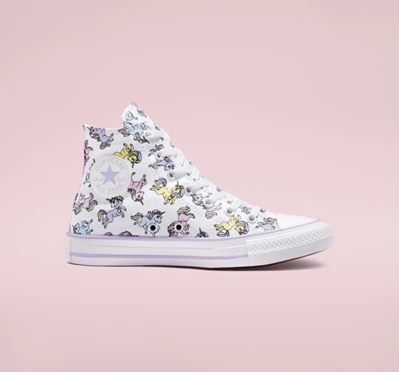 Converse Chuck Taylor All Star Unicorns Çocuk High Top Beyaz Mor | 6127-PBGRQ